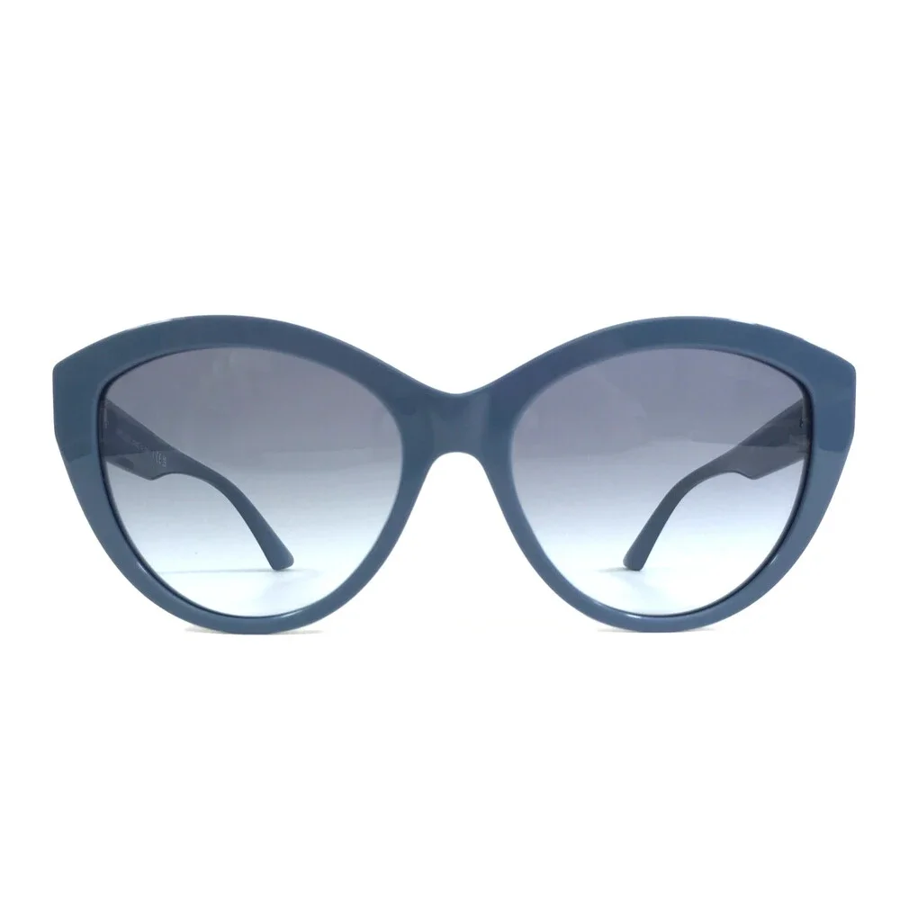 Jimmy Choo Sunglasses JC5007 5012/19 Shiny Blue Cat Eye w/ Blue Gradient Lenses